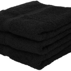handdoek zwart 70 x 140 cm