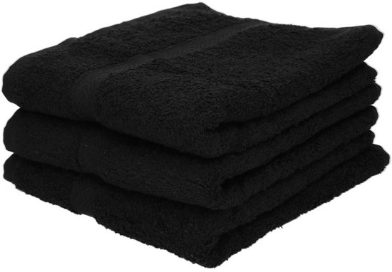 handdoek zwart 70 x 140 cm